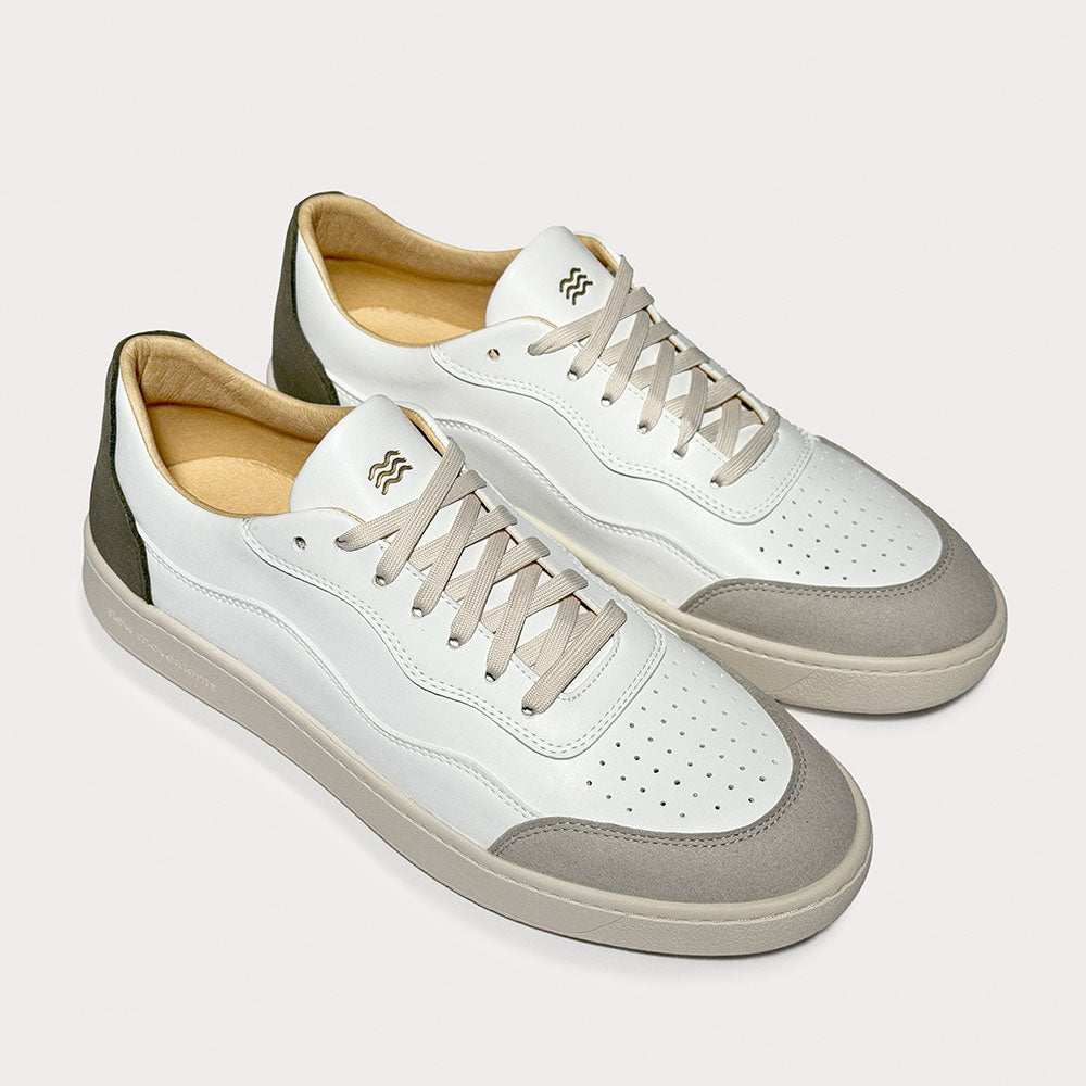 Allrounder (White & Olive)
