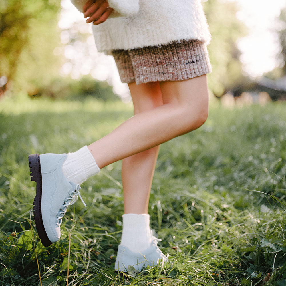 Moss Leather (Azure Blue)