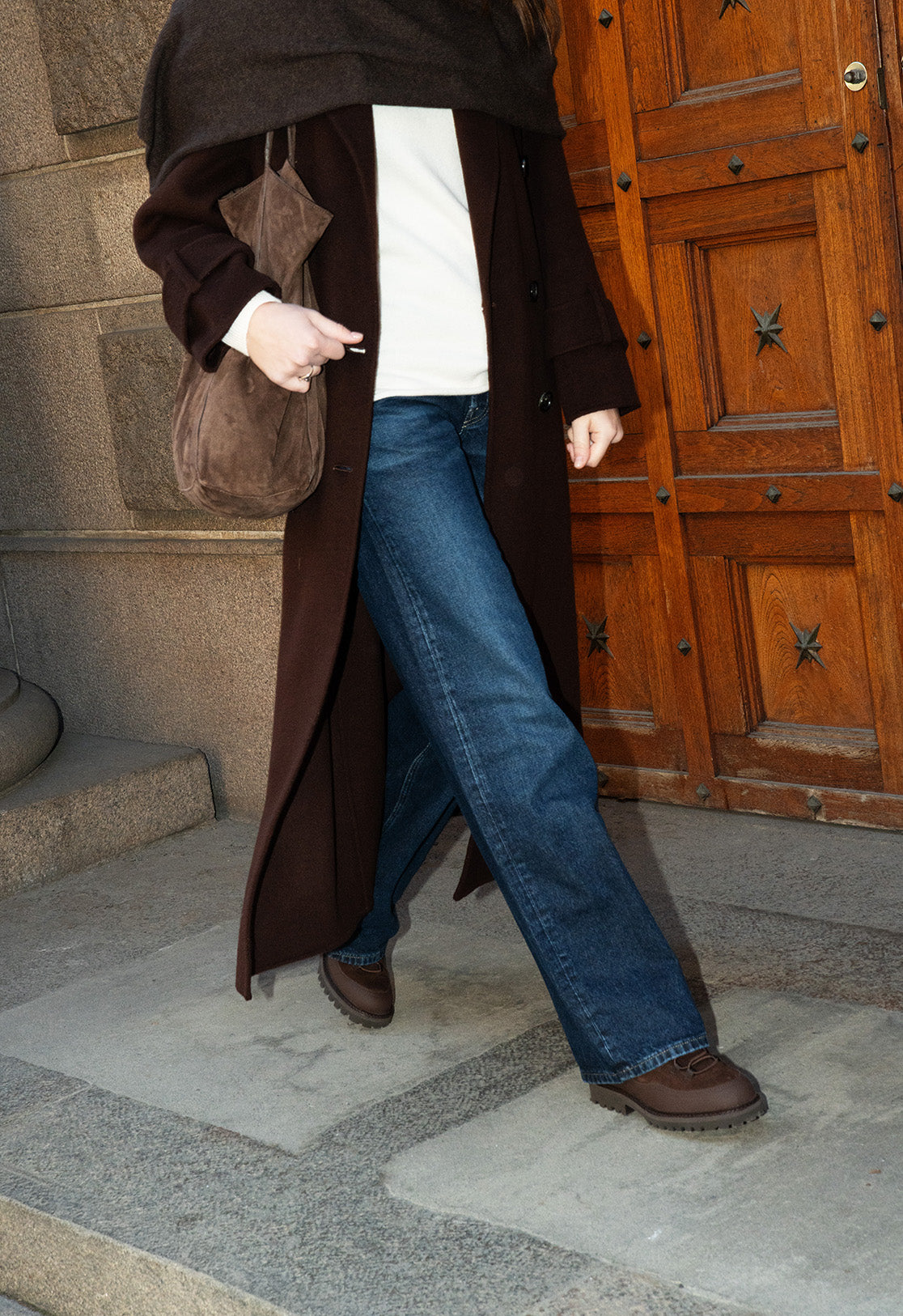 New Movements brown footwear styled in Oslo