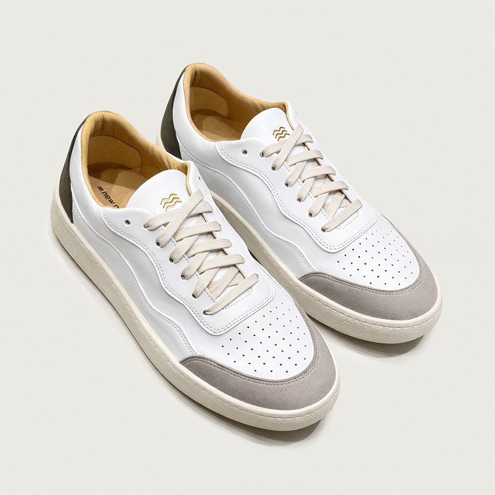 Allrounder (White & Olive)
