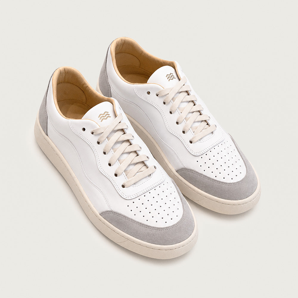 Allrounder Leather (White & Grey)