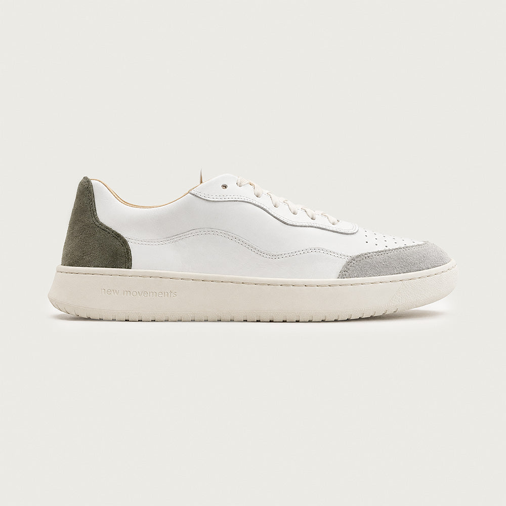 Allrounder Leather (White & Olive)