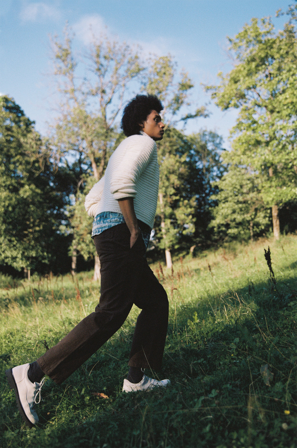 Moss Leather (Ivory White)