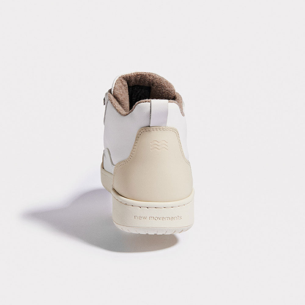 Norwegian Sneaker (White & Beige Wool)