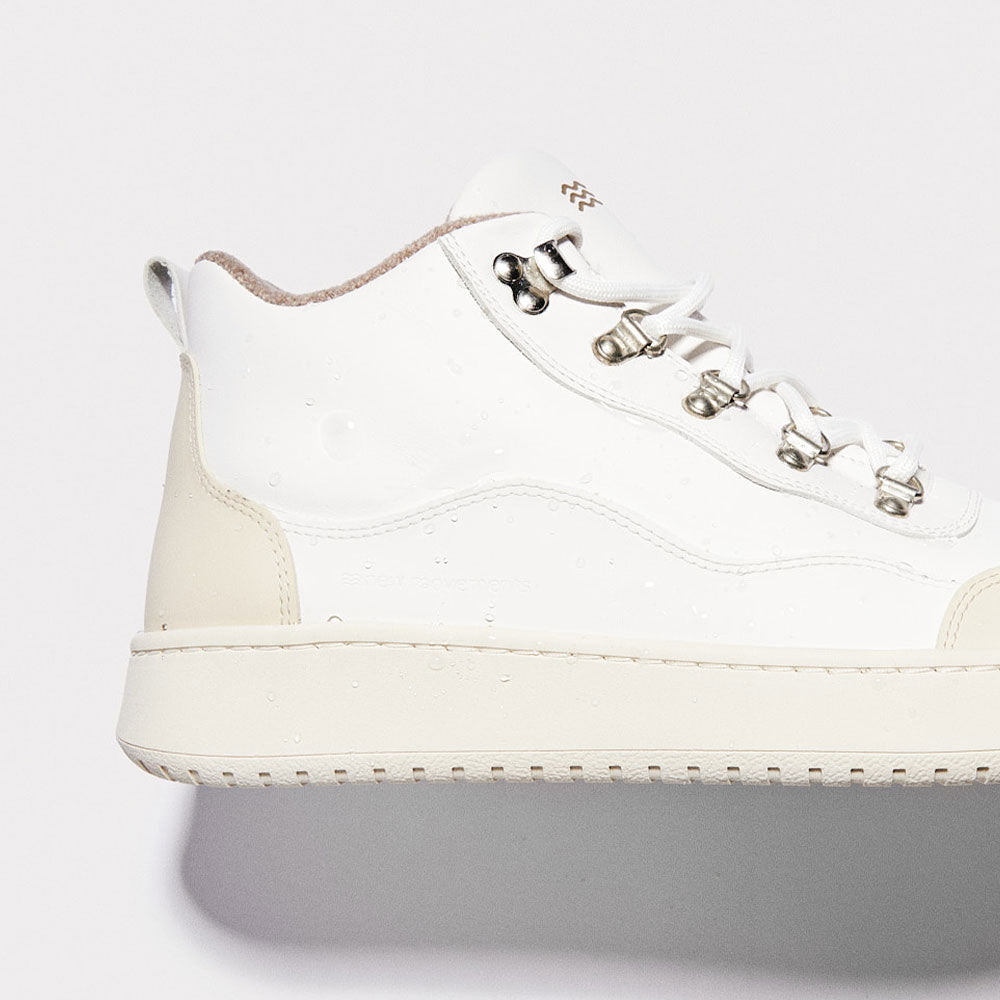 Norwegian Sneaker (White & Beige Wool)